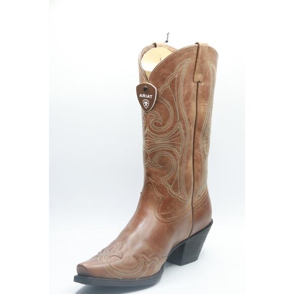ARIAT BMVY9 Womens Round Up D Toe Wingtip Western Boot Sandstorm 9 Wide - Picture 1 of 6